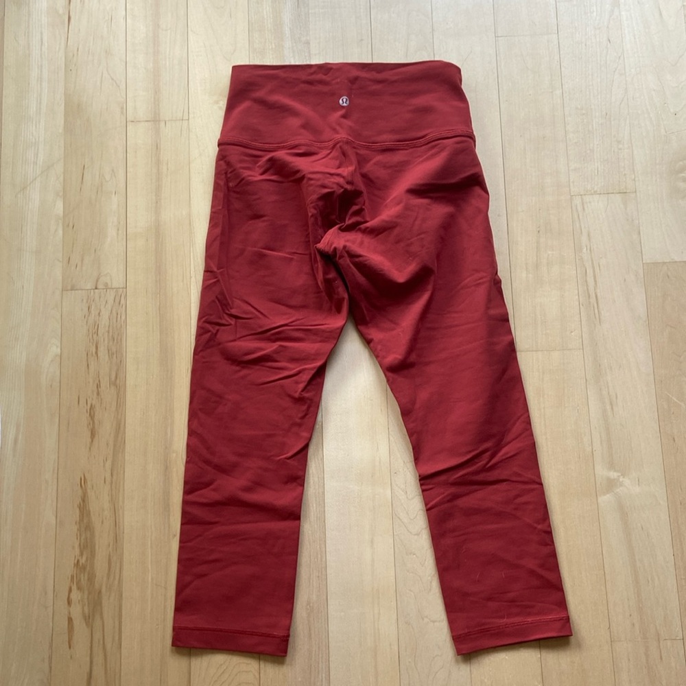 Orange Lululemon Leggings Size 6
